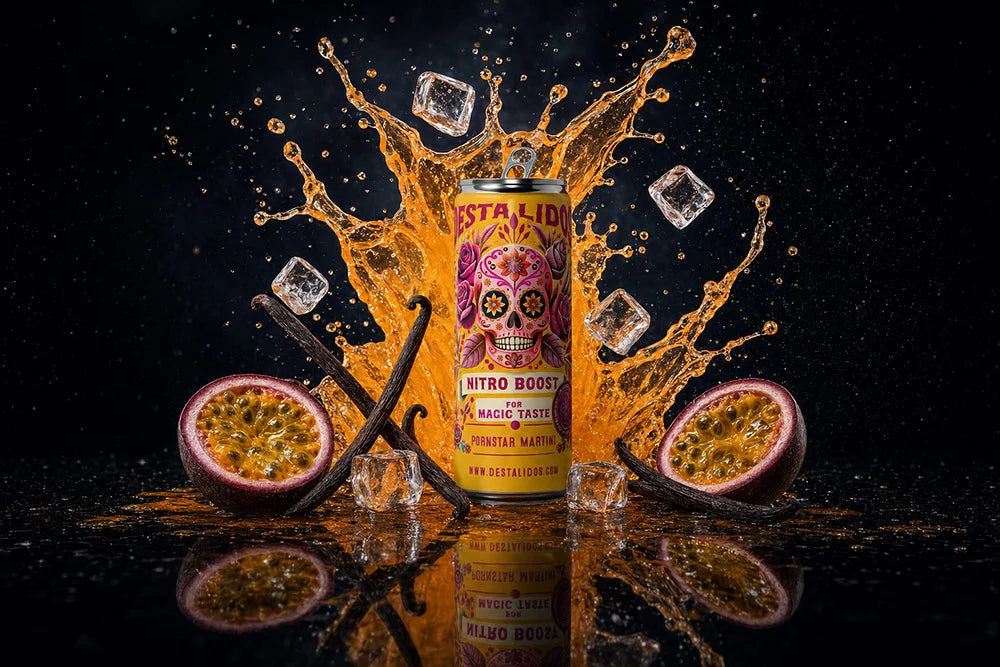 Destalidos Pornstar Martini Dose mit Passionsfrucht-Splash