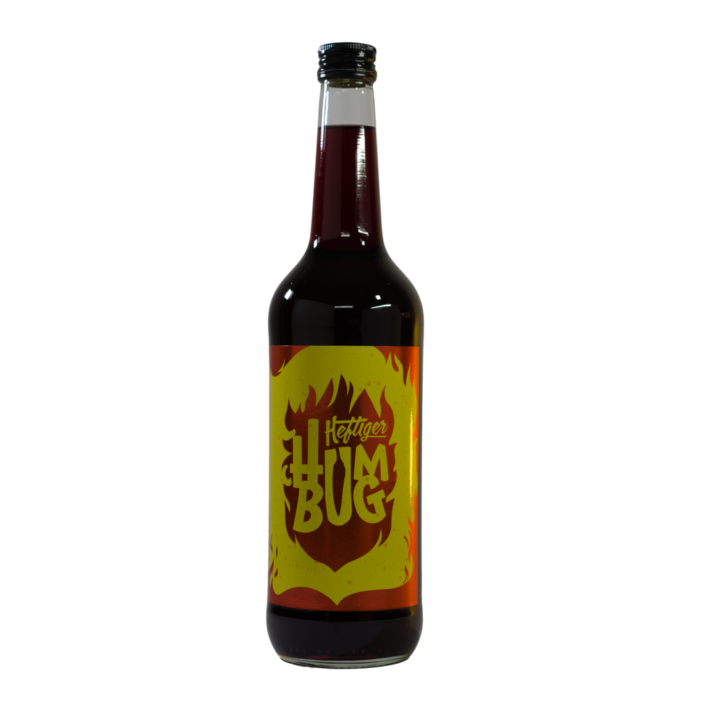 Heftiger Humbug Likörflasche, Frontansicht 700 ml