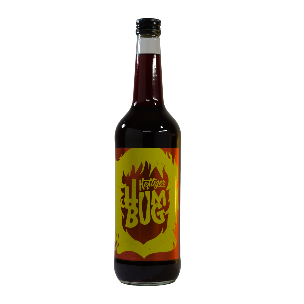 Heftiger Humbug Likörflasche, Frontansicht 700 ml